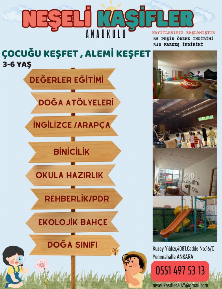 Özel Neşeli Kaşifler Anaokulu